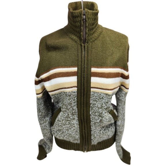 Saint Laurent Other - St. Laurents vintage Olive Green and Gray Men's Sweater Size medium